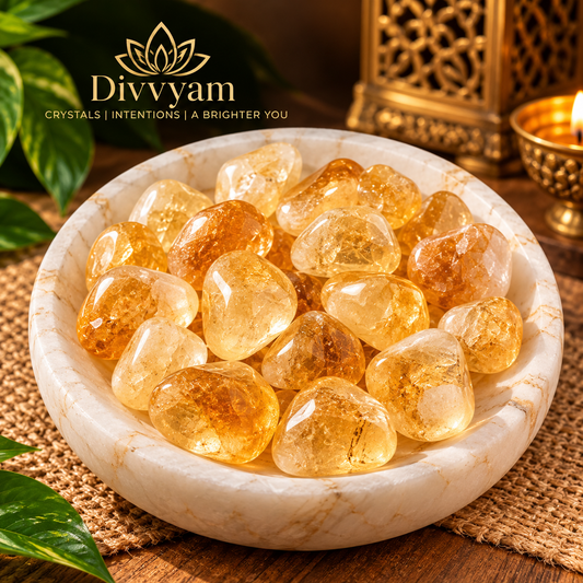 Premium Citrine Tumble Stone